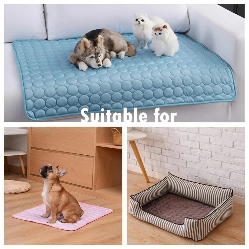 Dog Cooling Mat – Summer Cold Bed for Dogs & Cats
