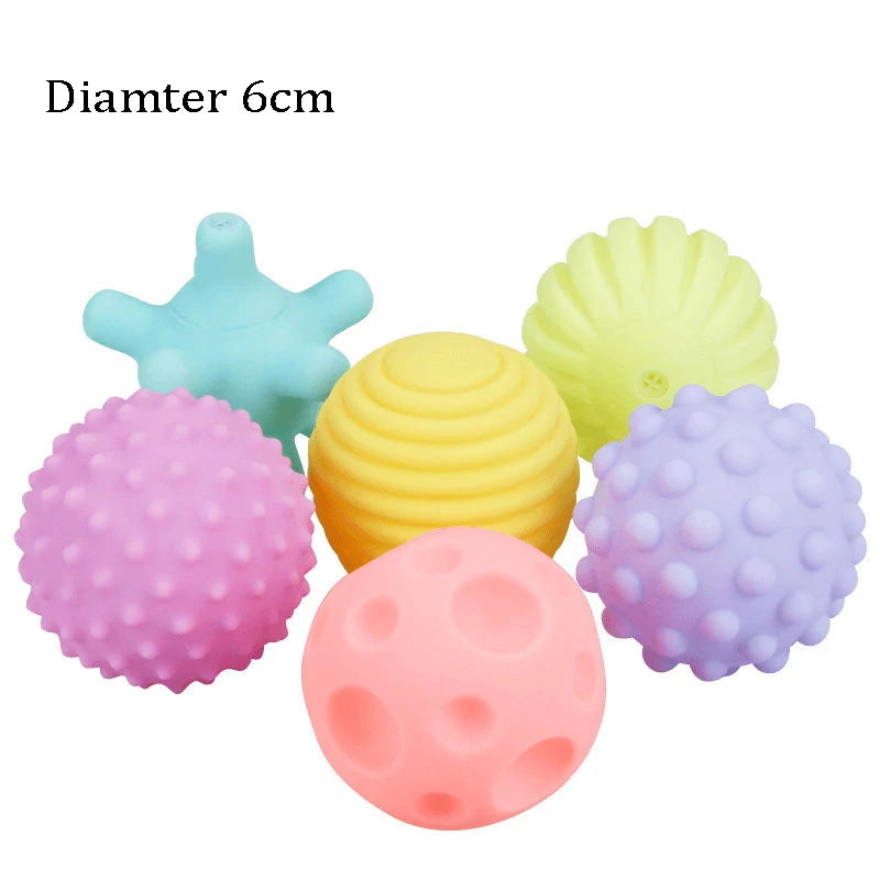 Squeaky Rubber Dog Ball – 6cm Chew Toy for Small Dogs & Puppies