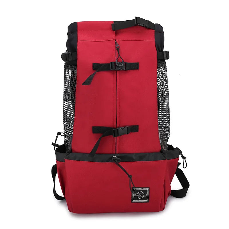 Outdoor Travel Dog Backpack – Breathable Hiking Carrier