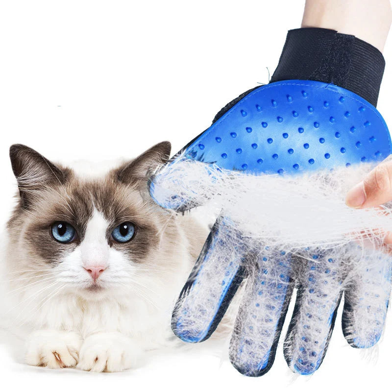 Pet Grooming Glove – Silicone Deshedding Massage Glove