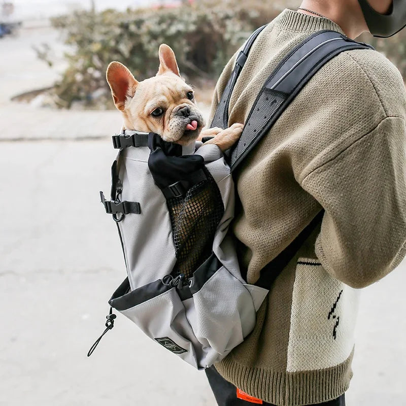 Outdoor Travel Dog Backpack – Breathable Hiking Carrier