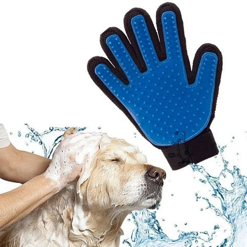 Pet Grooming Glove – Silicone Deshedding Massage Glove