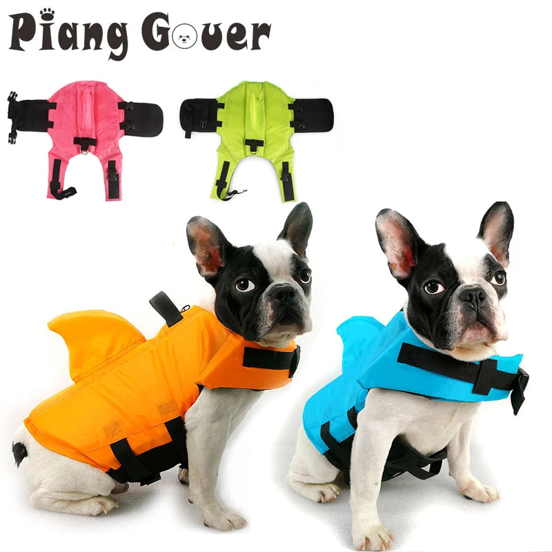 Shark Dog Life Vest – Fun Safety Jacket for Swimming