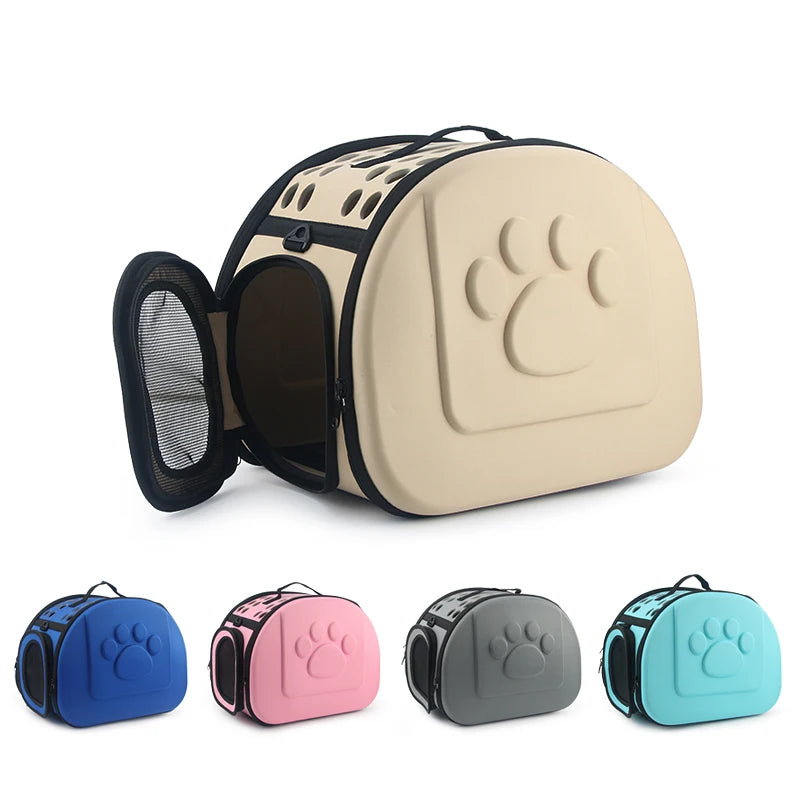 Foldable Pet Carrier Bag – Portable Travel Carrier for Cats & Small Dogs