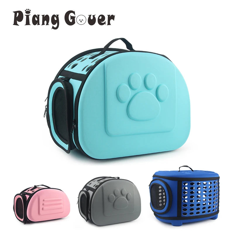 Foldable Pet Carrier Bag – Portable Travel Carrier for Cats & Small Dogs