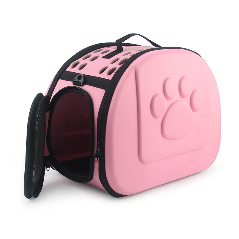 Foldable Pet Carrier Bag – Portable Travel Carrier for Cats & Small Dogs