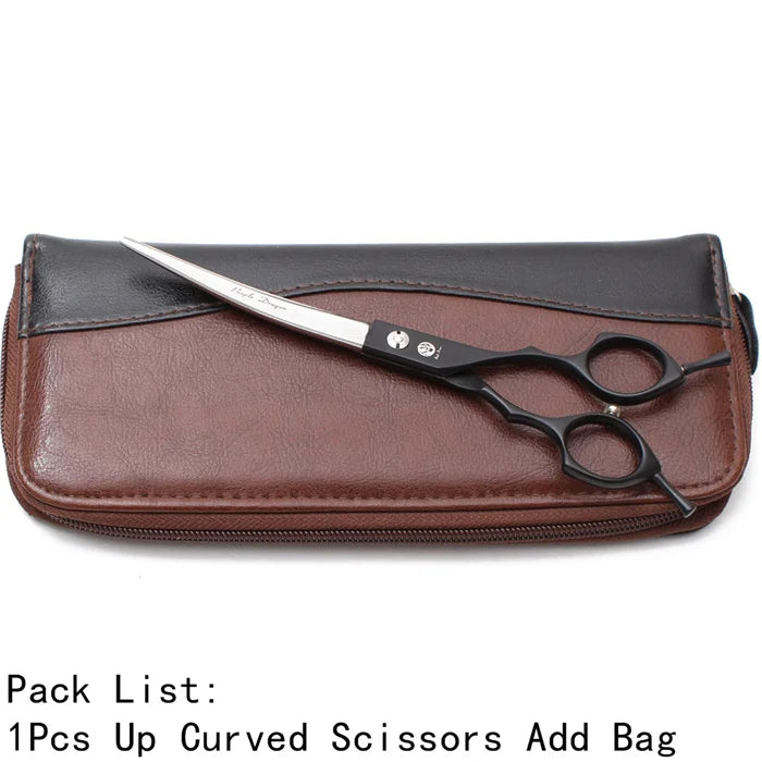 Purple Dragon Up-Curved Grooming Shears – Professional 6.5/7.0 in