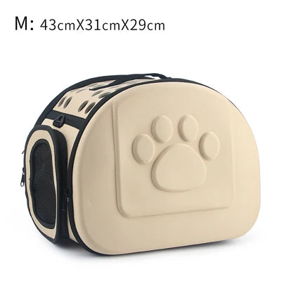 Foldable Pet Carrier Bag – Portable Travel Carrier for Cats & Small Dogs