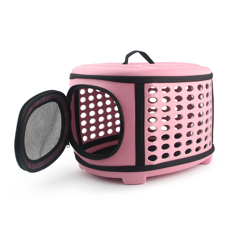Foldable Pet Carrier Bag – Portable Travel Carrier for Cats & Small Dogs
