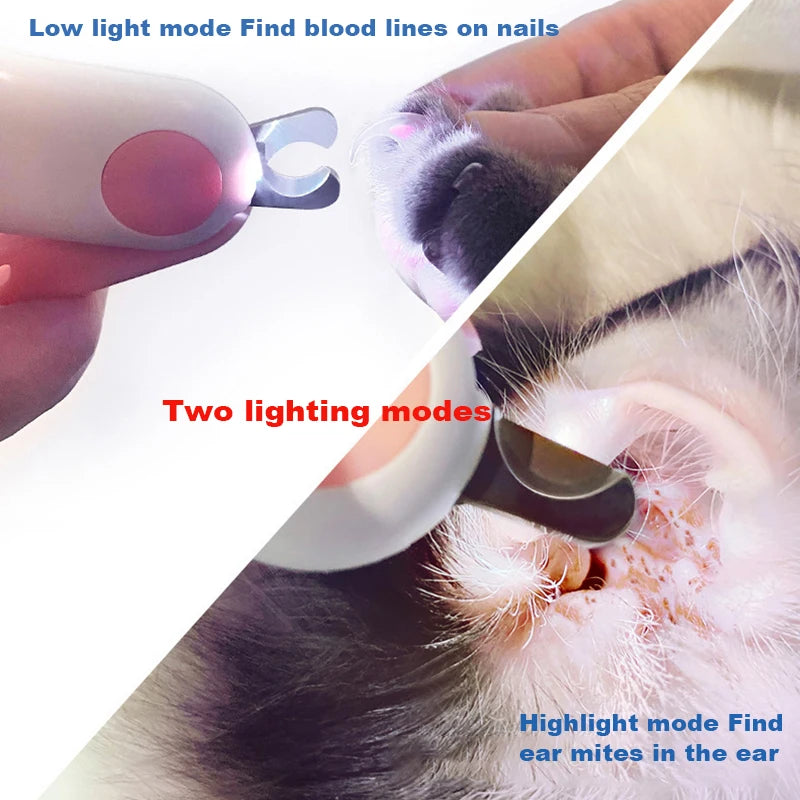 LED Nail Clipper for Pets – Light-Up Quick Finder