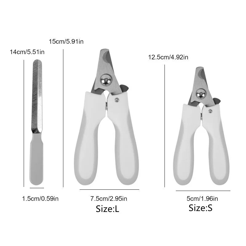 Pet Nail Clipper Set – Claw Trimmer with File for Dogs & Cats