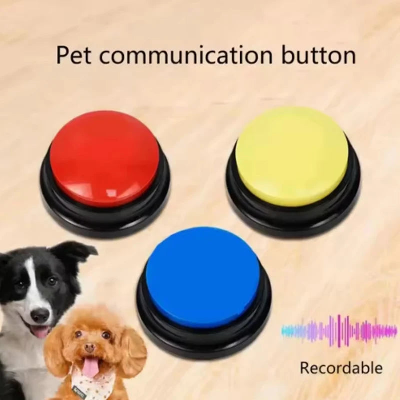 Recordable Talking Pet Buttons – Communication Training Toy
