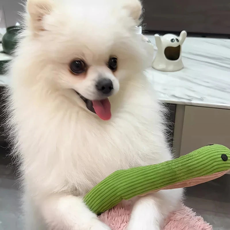 Squeaky Snake Plush Toy – Interactive Kick Toy for Dogs & Cats