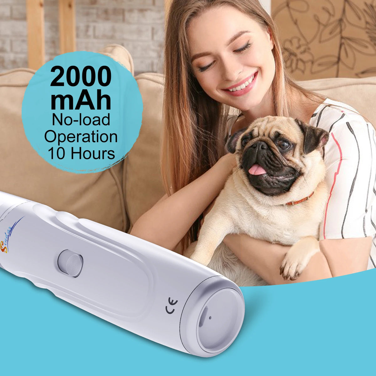 Quiet Electric Nail Grinder – USB Rechargeable Pet Nail Trimmer