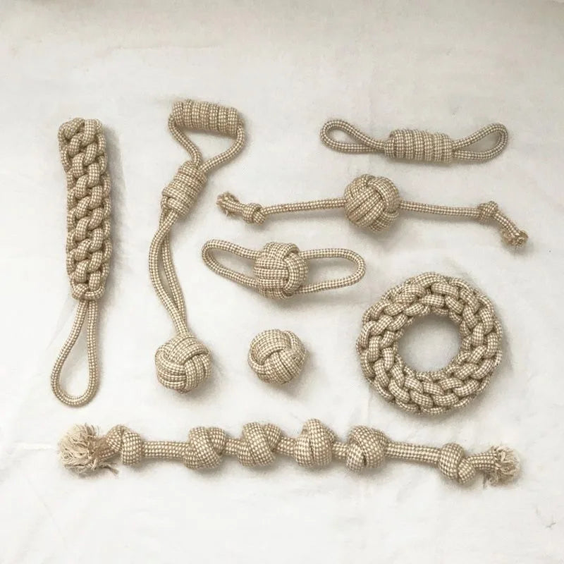 Rope Knot Chew Toy – Teeth-Cleaning Tug Toy