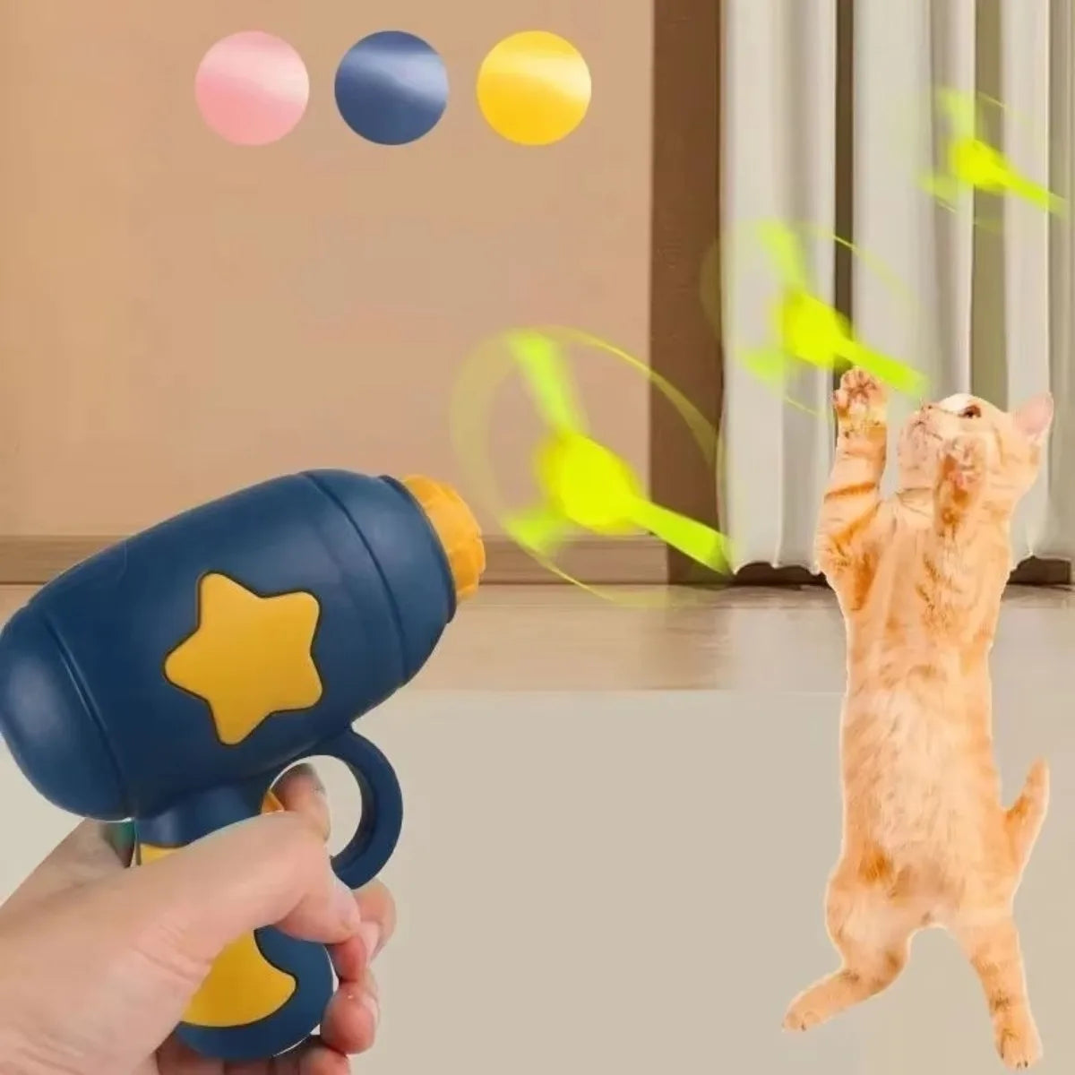 Flying Disc Launcher Cat Toy – Interactive Fetch Toy