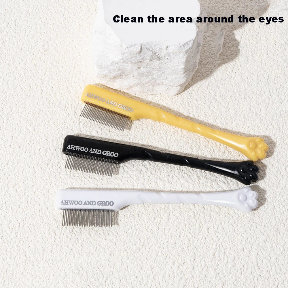 Pet Facial Cleaning Comb Set – Tear-Stain & Eye Care Kit