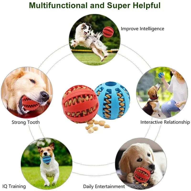 Treat-Dispensing Chew Ball – Interactive Toy for Dogs & Cats
