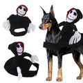 Ghost & Black Cat Halloween Costume – Spooky Dress-Up for Dogs & Cats
