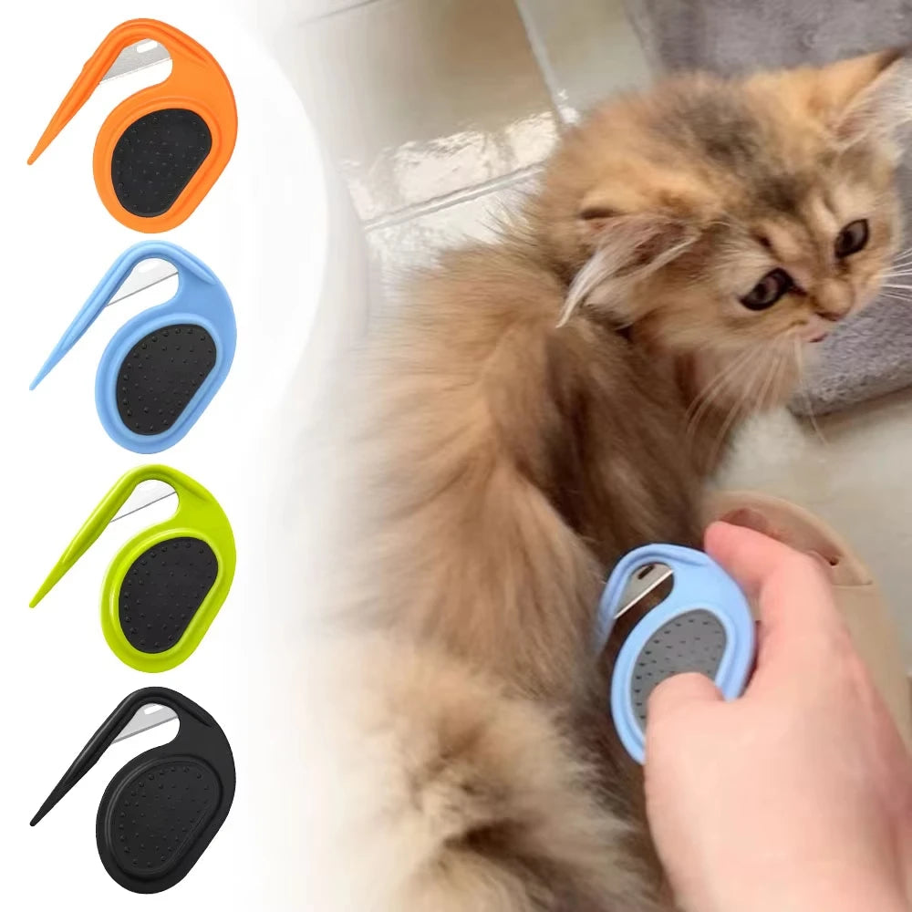 Dematting Splitter Comb – Safe Mat & Knot Remover for Dogs & Cats