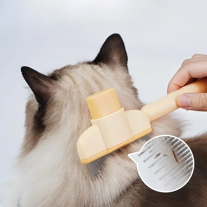 Soothing Massage Grooming Comb – Deshedding Brush for Dogs & Cats