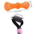 Double-Sided Stainless Dematting Rake – Knot Cutter & Deshedder