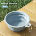 Collapsible Silicone Travel Bowl – 2-in-1 Food & Water Dispenser with Carabiner