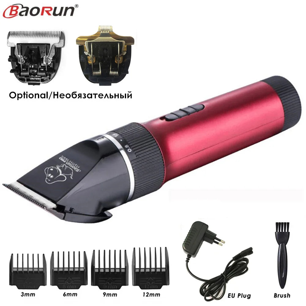 BaoRun P6 Dog Hair Trimmer – Low-Noise Rechargeable Grooming Clipper
