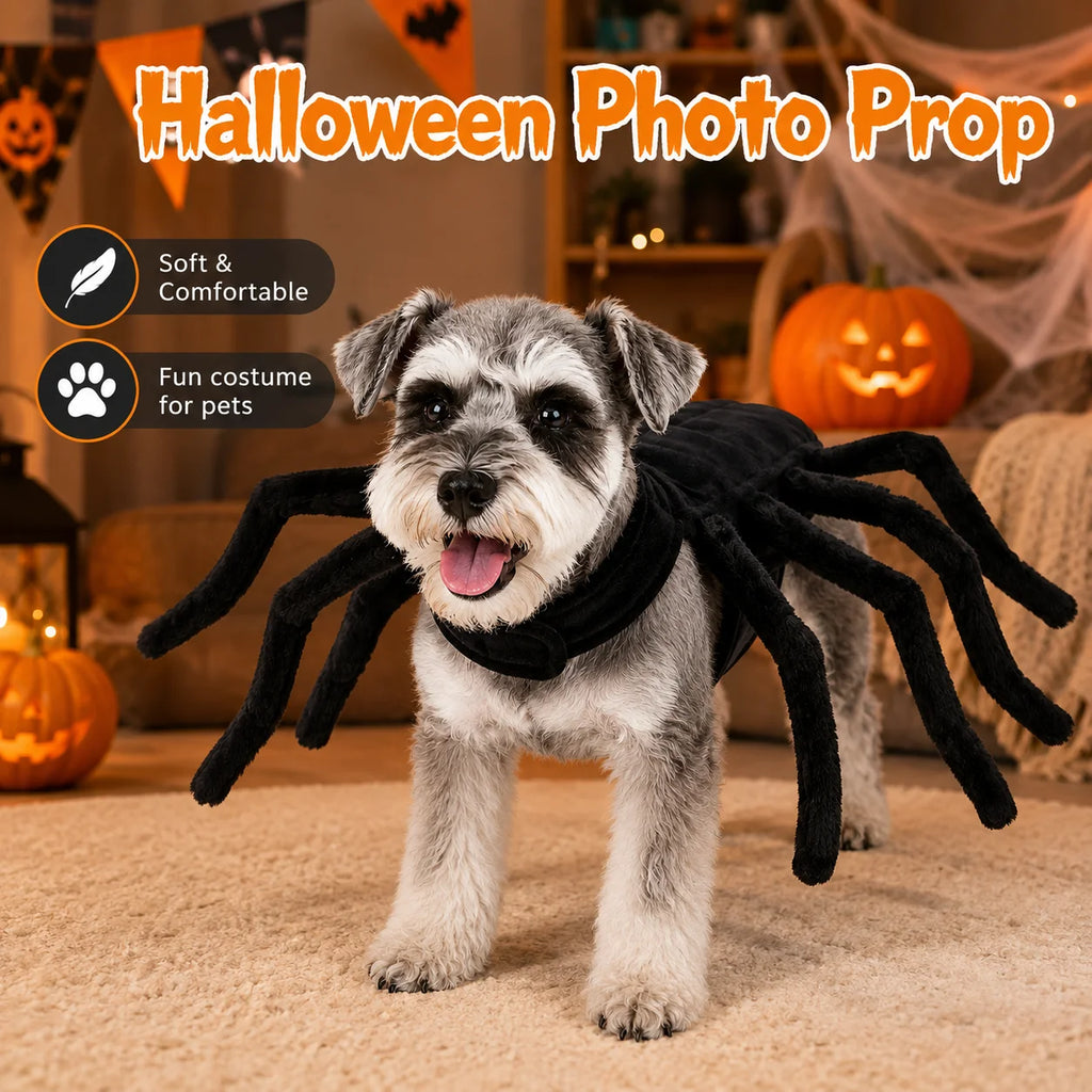 Spider Halloween Costume – Creepy 8-Leg Cosplay for Dogs & Cats