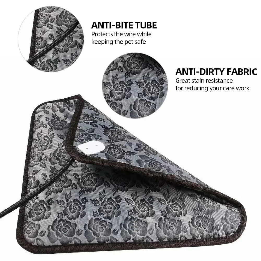 Winter Pet Heating Blanket – Warm Waterproof Mat (US Plug)