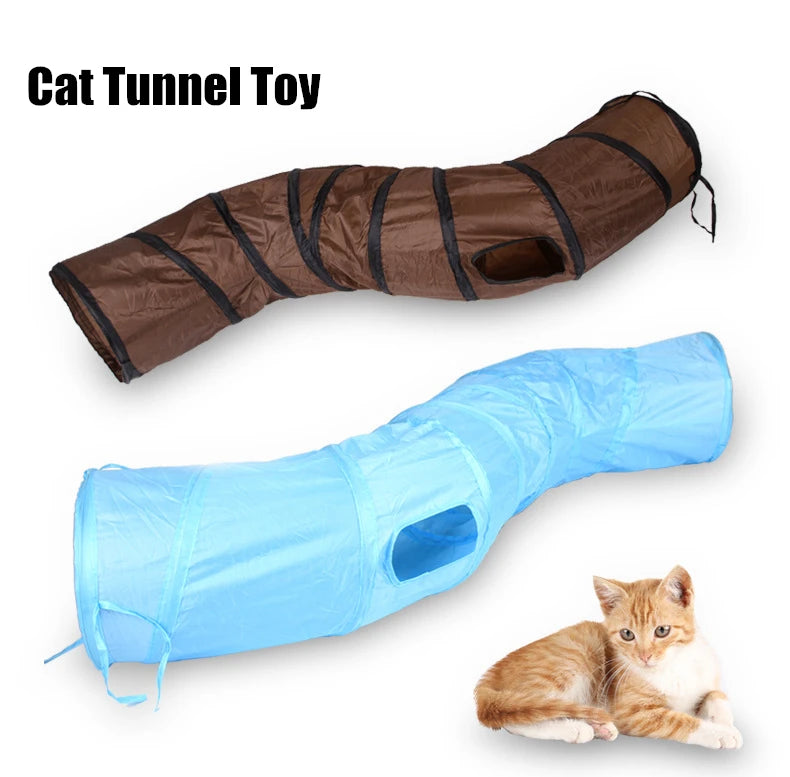Collapsible Cat Tunnel – Interactive 2/3/4/5-Way Tube Toy