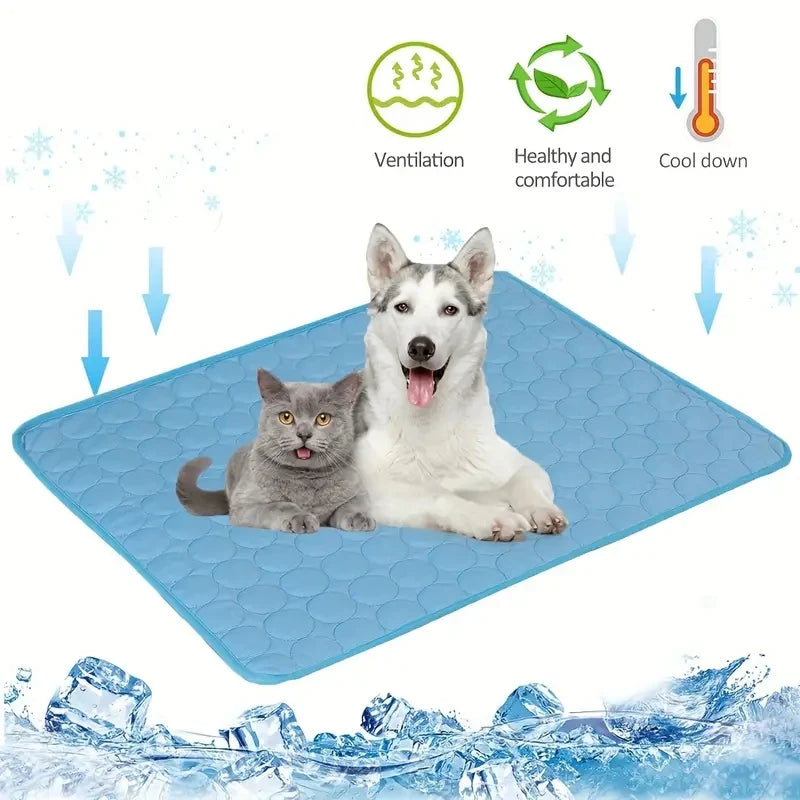 Dog Cooling Mat – Summer Cold Bed for Dogs & Cats