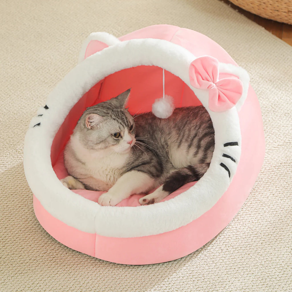 Cozy Cat House Tent – Soft Cave Nest Bed