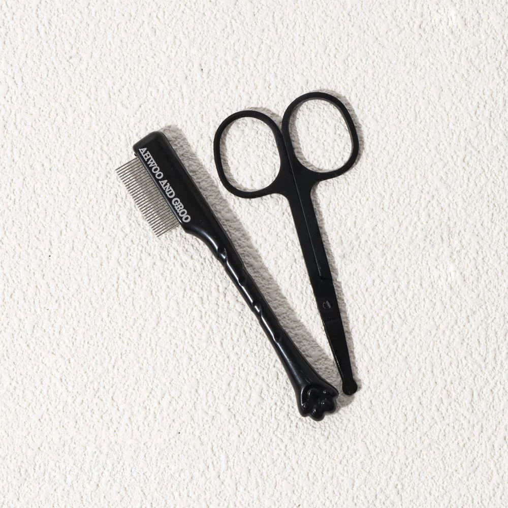 Pet Facial Cleaning Comb Set – Tear-Stain & Eye Care Kit
