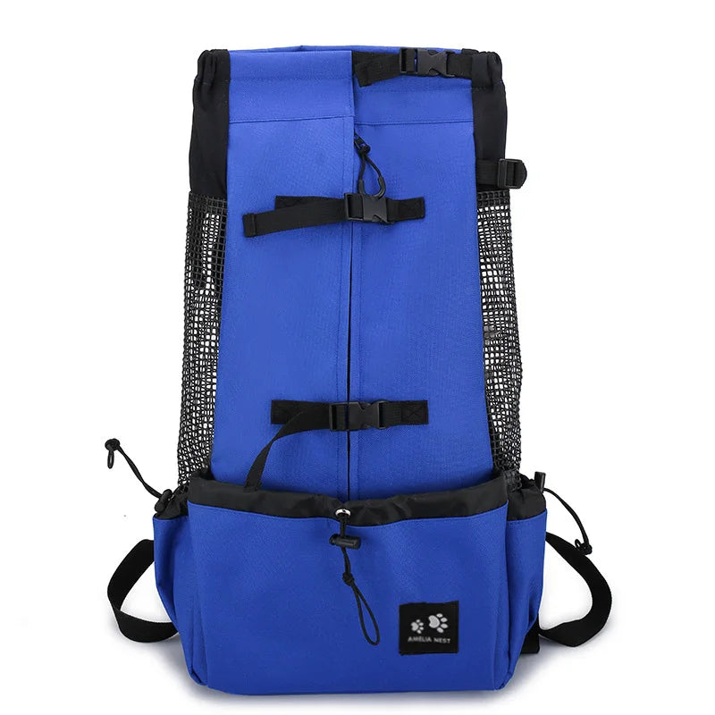 Outdoor Travel Dog Backpack – Breathable Hiking Carrier