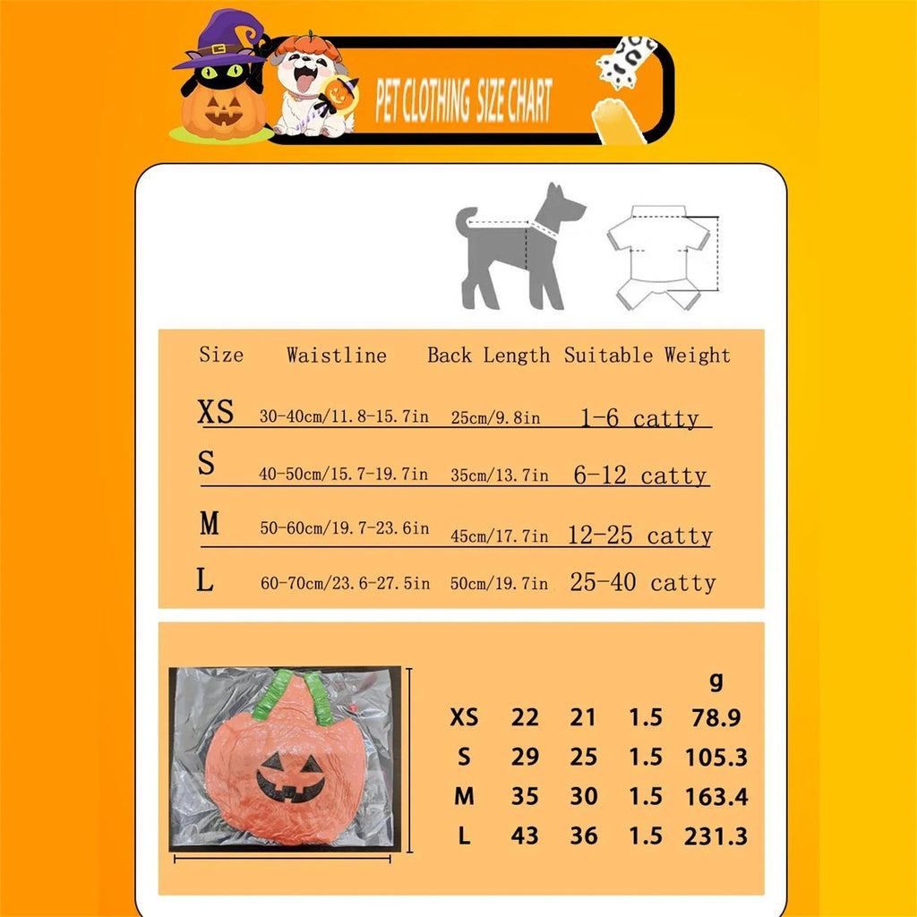 Pumpkin Halloween Costume – Lantern Cosplay Outfit for Dogs & Cats