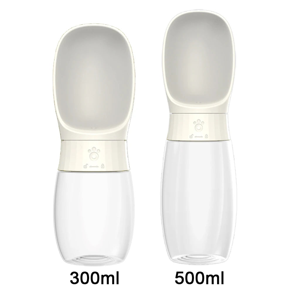 Travel Pet Water Bottle – 300/500 ml Portable Dispenser