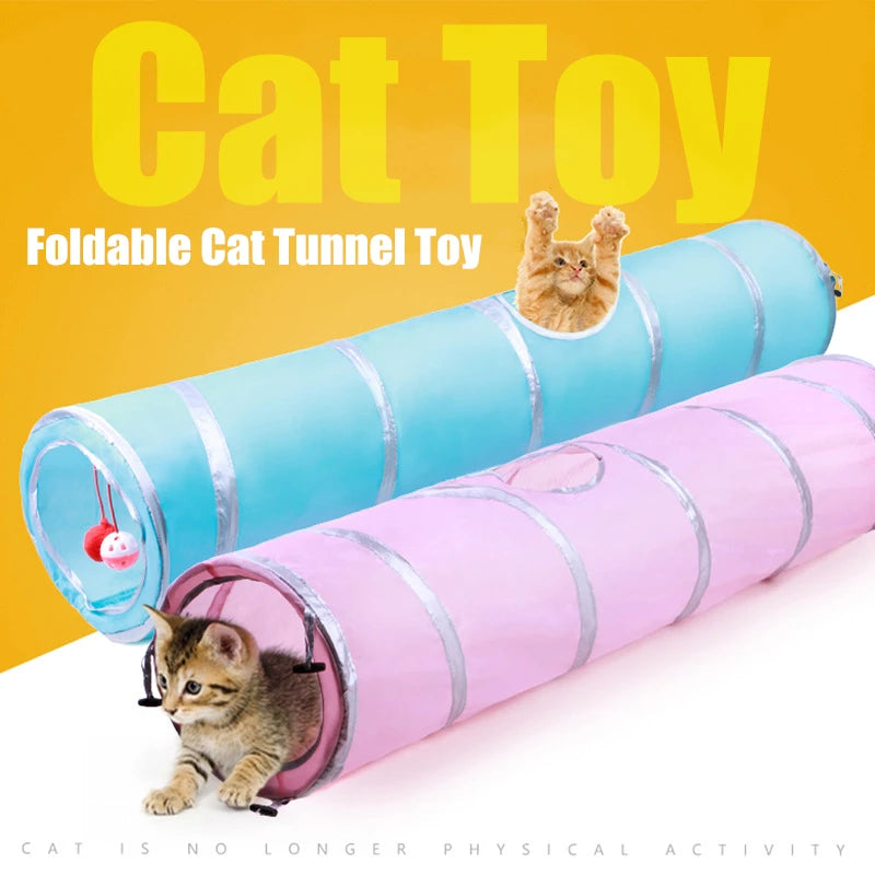Collapsible Cat Tunnel – Interactive 2/3/4/5-Way Tube Toy