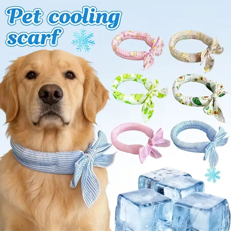Pet Cooling Ice Scarf – Cooling Collar for Hot Days