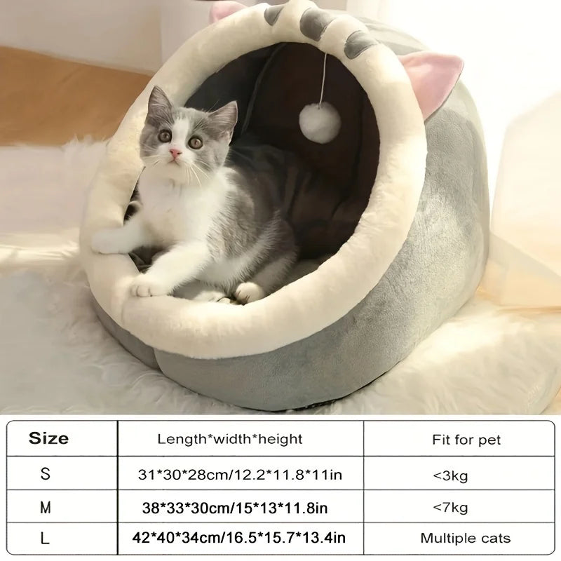 Cozy Cat House Tent – Soft Cave Nest Bed