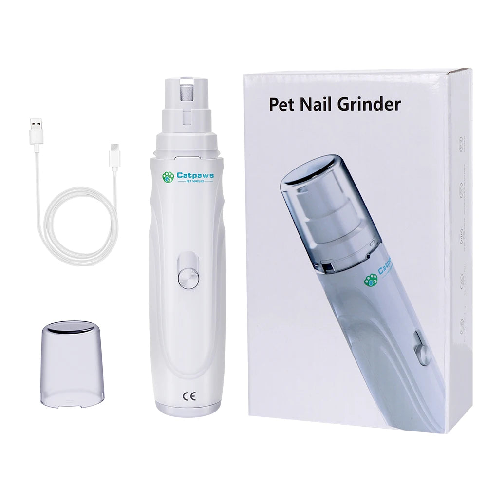 Quiet Electric Nail Grinder – USB Rechargeable Pet Nail Trimmer