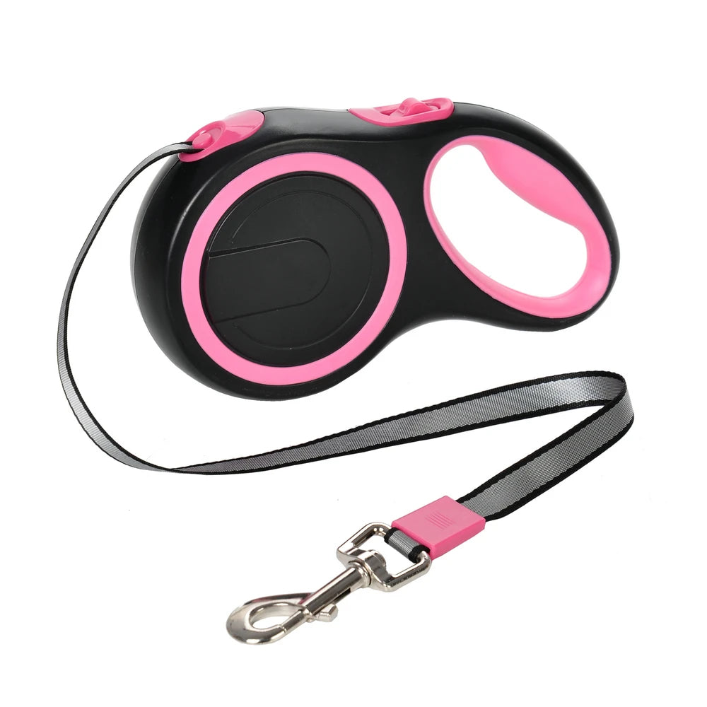 Retractable Dog Leash – 5m/8m Heavy-Duty Walking Leash