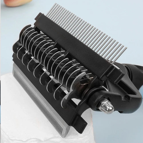 3-in-1 Deshedding Grooming Brush – Brush, Knot Cutter & Smoother