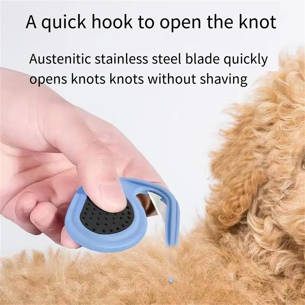 Dematting Splitter Comb – Safe Mat & Knot Remover for Dogs & Cats