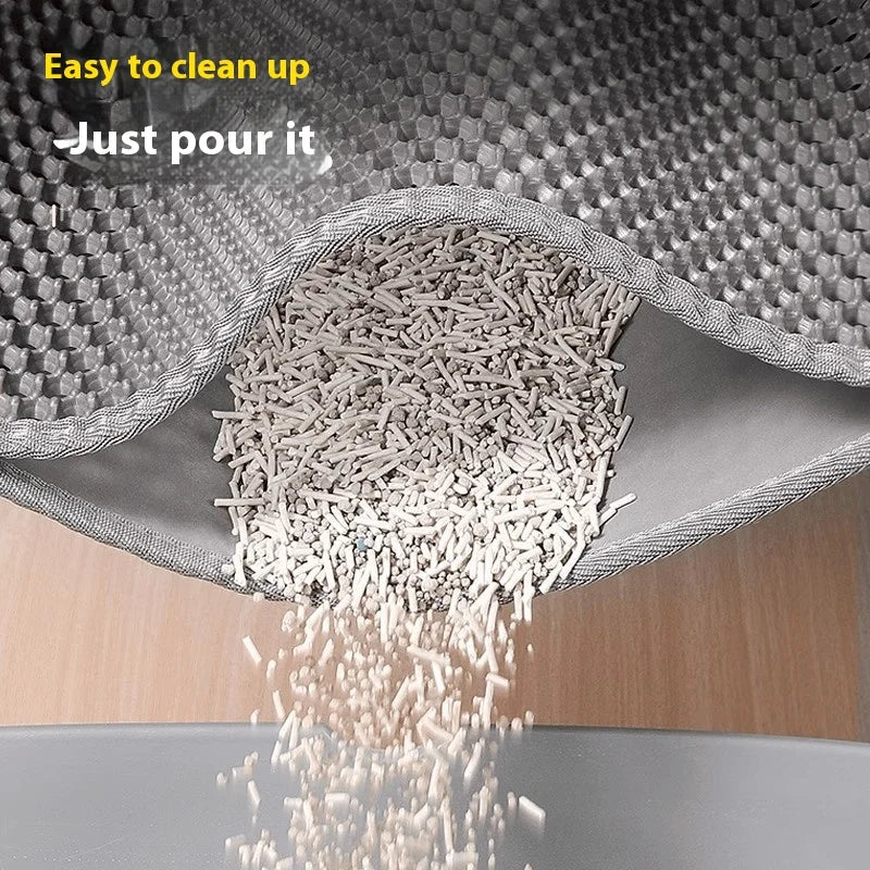 Extra-Large Cat Litter Mat – Waterproof 2-Layer Non-Slip Litter Trapper