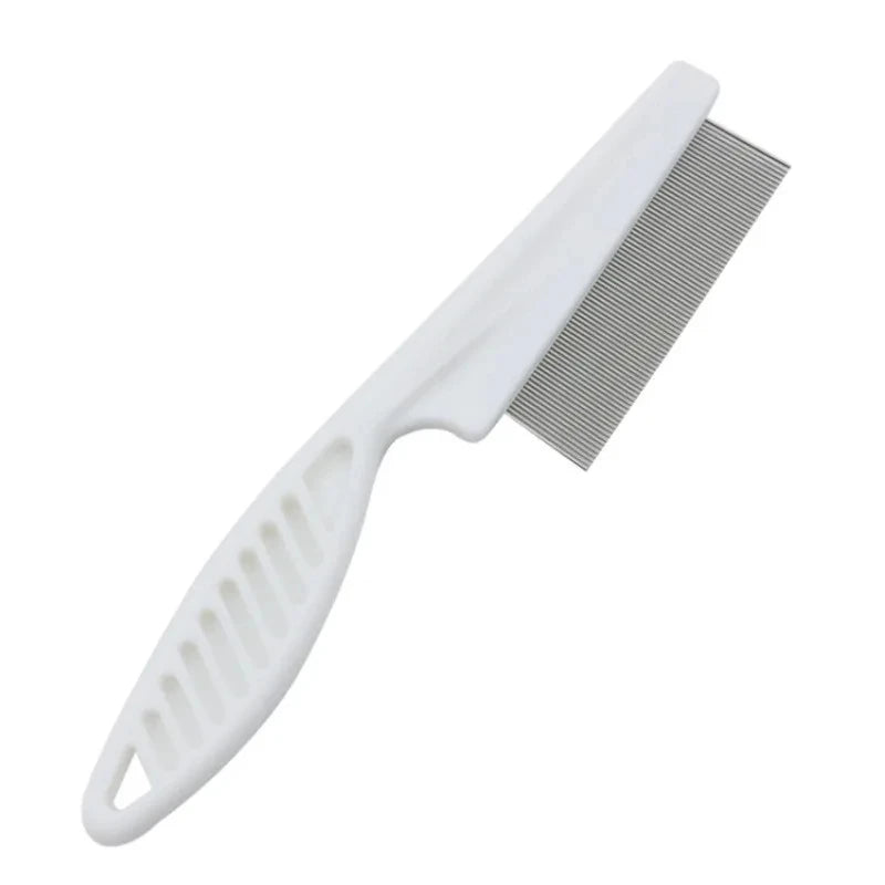 Stainless Steel Flea Comb – Fine-Tooth Grooming Comb for Dogs & Cats
