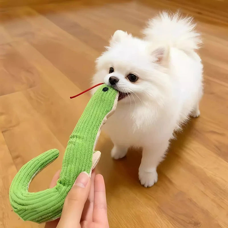 Squeaky Snake Plush Toy – Interactive Kick Toy for Dogs & Cats