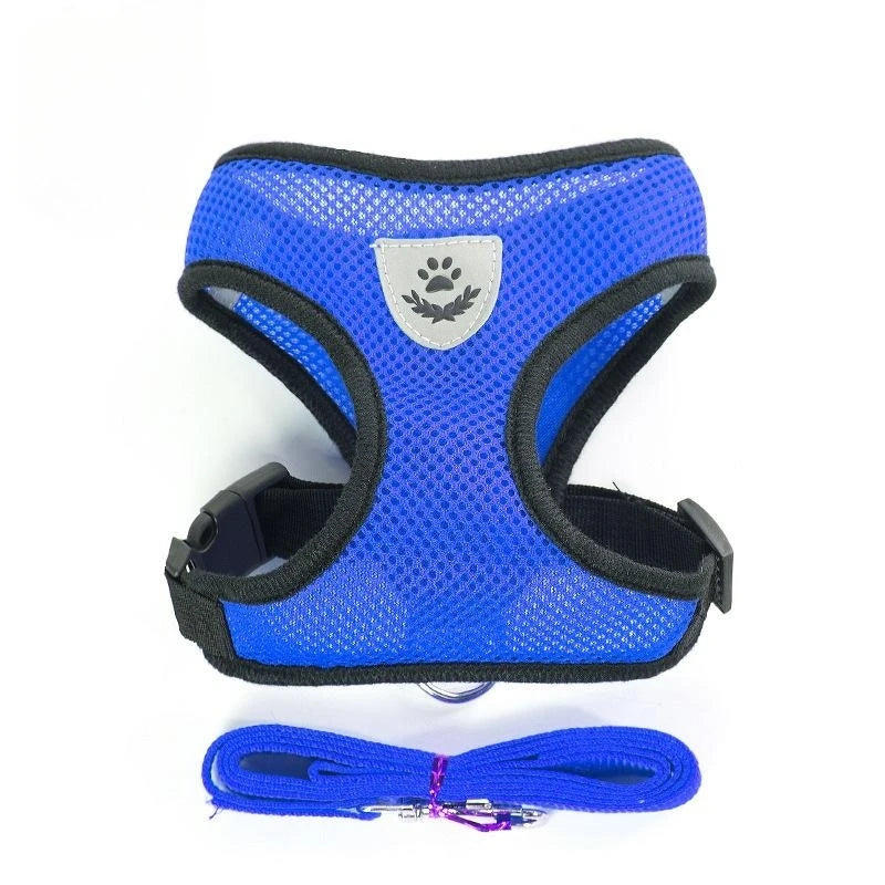 Mesh Harness Vest with Lead – Breathable Reflective Harness
