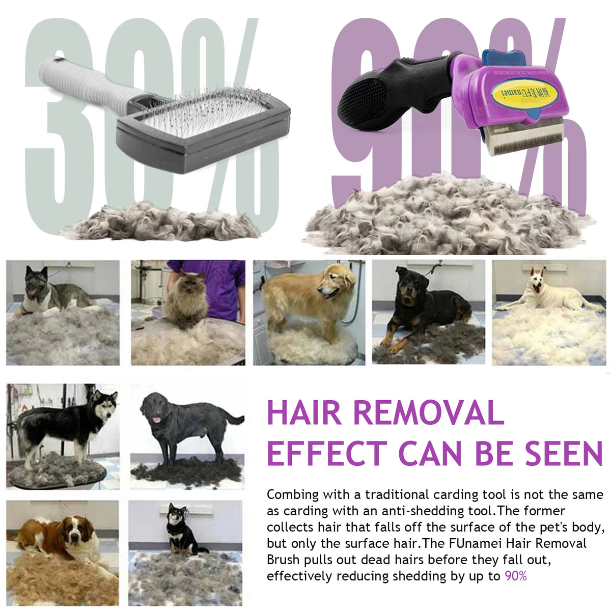 Anti-Lice & Knot Remover Comb – Fine Grooming Comb for Dogs & Cats