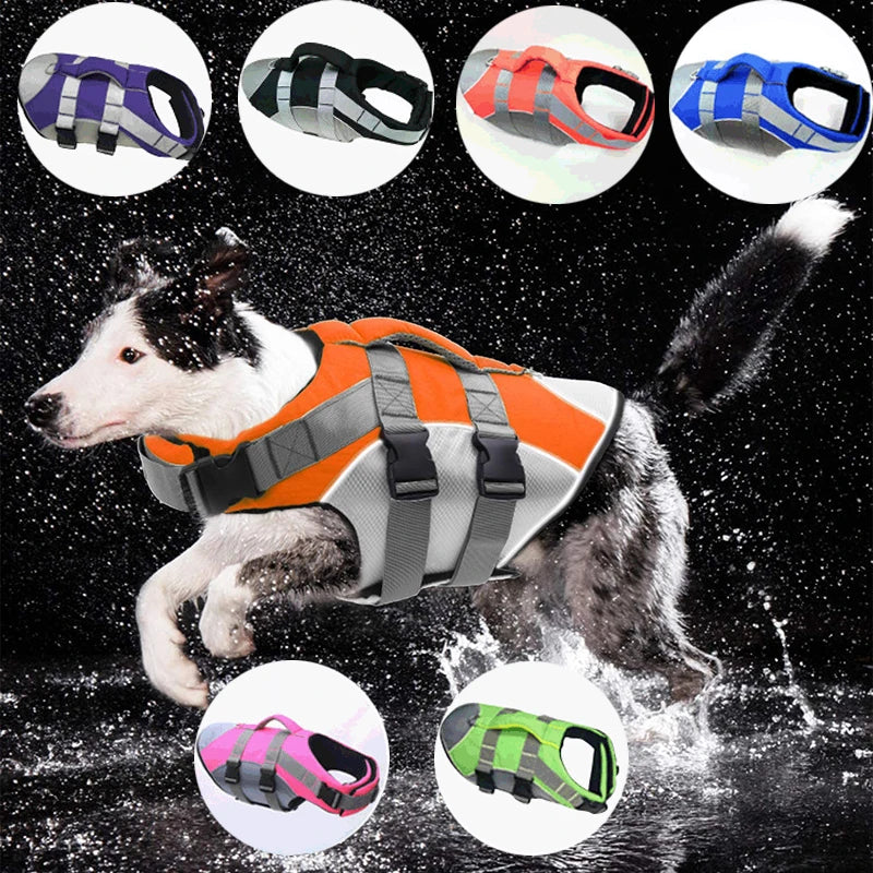 Dog Life Jacket – Reflective Safety Vest for Swimming